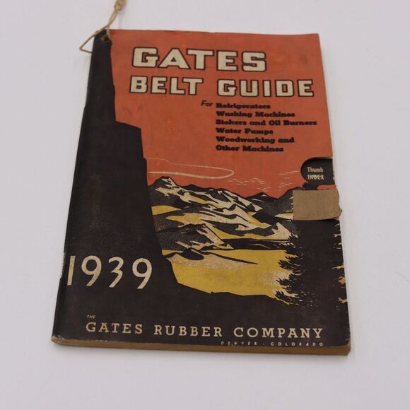 1939 Gates Belt Guide Book - Picture 1 of 12